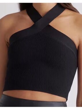 Aritzia Babaton Sculpt Knit Criss Cross Cropped Tank